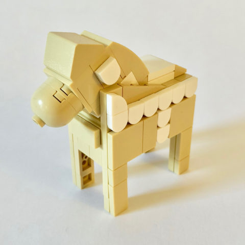 Tan LEGO Dala Horse
