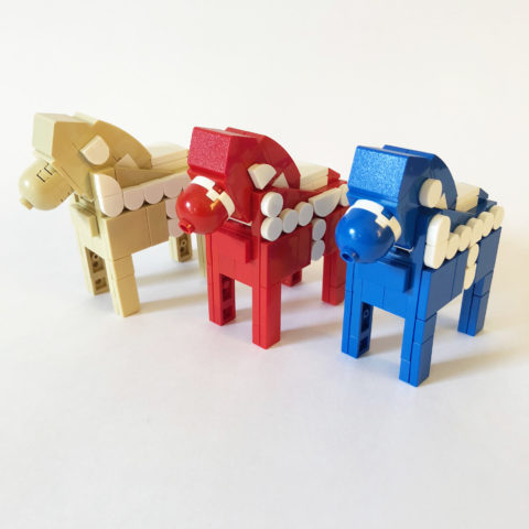 LEGO Dala Horses