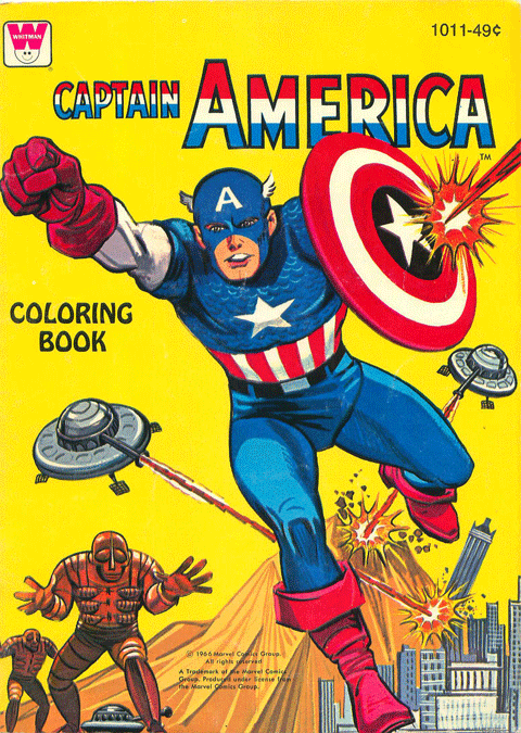 1966 Captain America Coloring Book