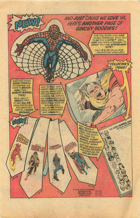 1975 Superhero Merchandise Catalog 1