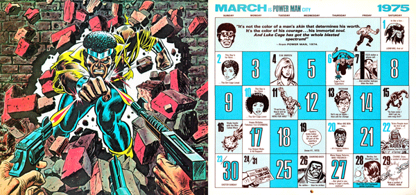 1975 Marvel Comics Calendar - March
