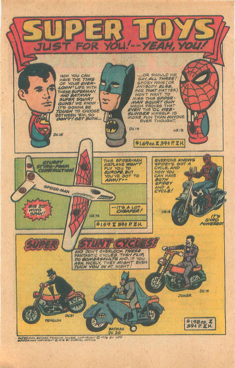1976 Superhero Merchandise Catalog 1