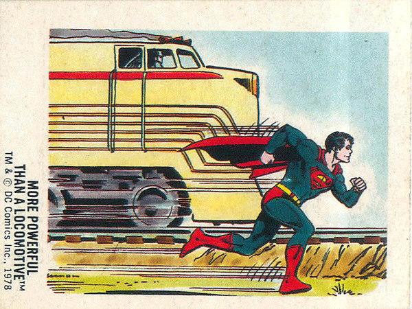Superman Locomotive Sticker