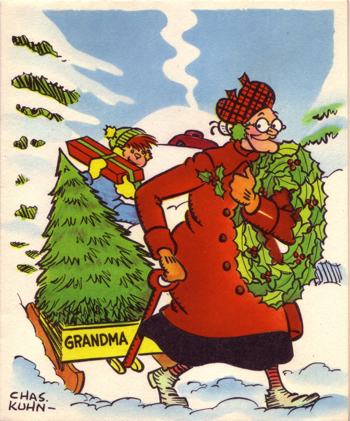 Grandma Christmas Card Front