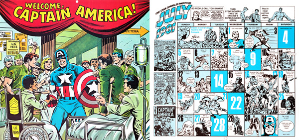 1981 Marvel Comics Calendar - July