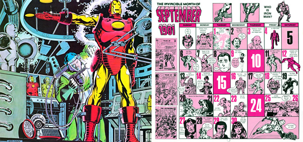 1981 Marvel Comics Calendar - September