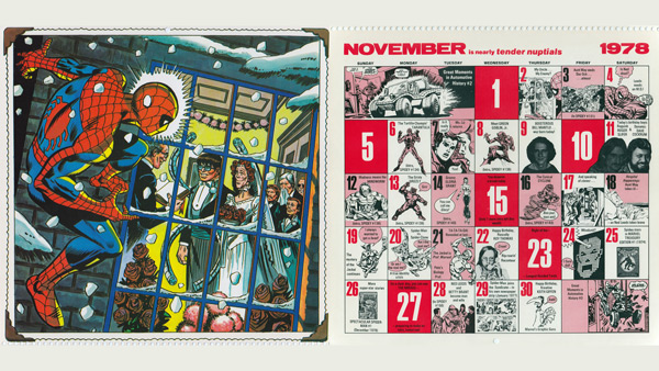 1978 2017 Spiderman Calendar November