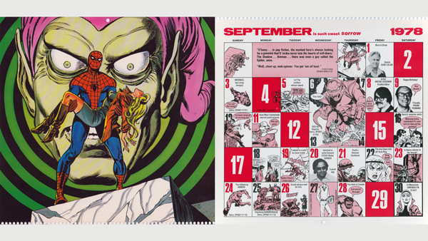 1978 2017 Spiderman Calendar September