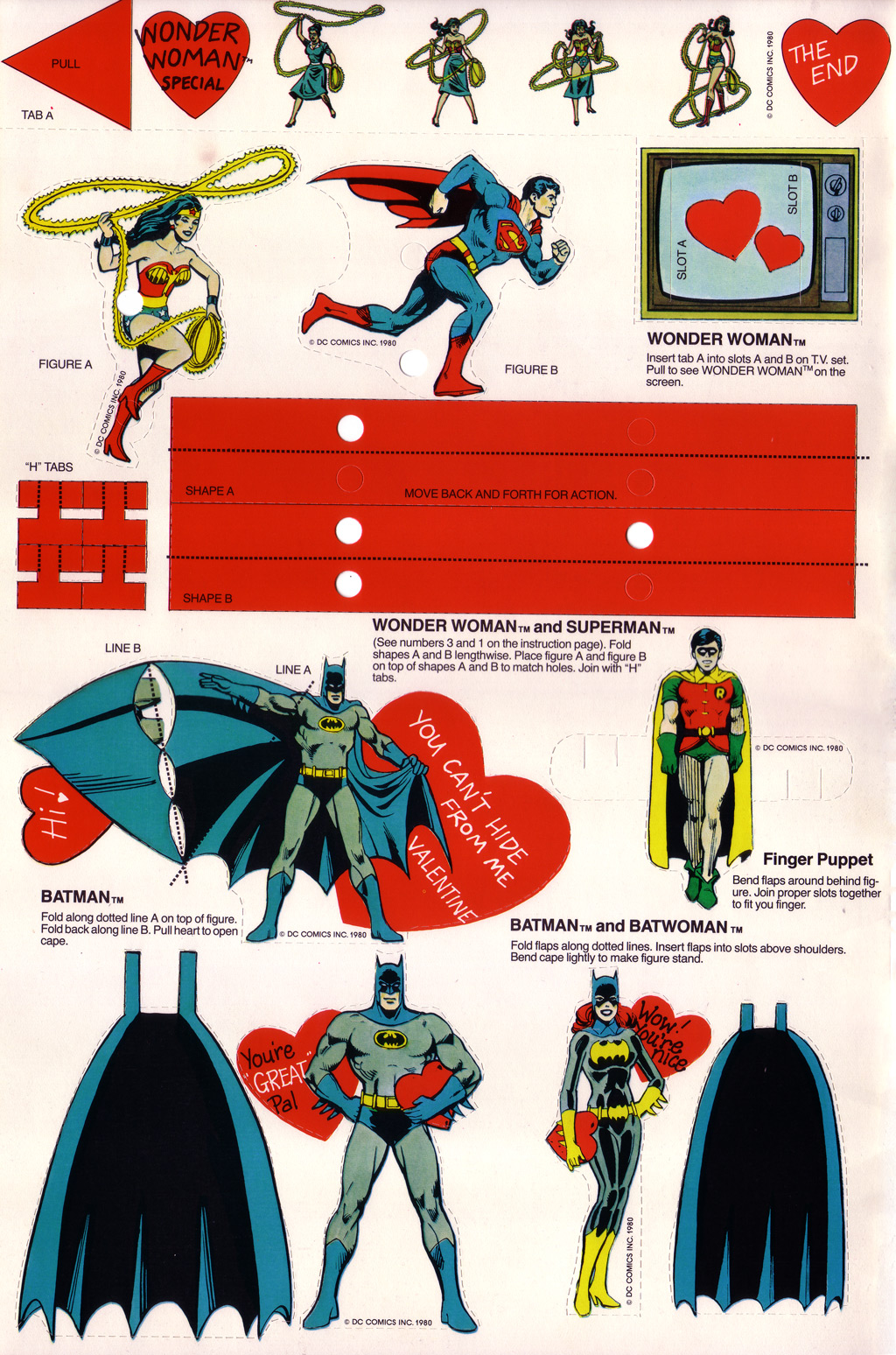 Superhero Valentines - 1980 SuperFriends 3