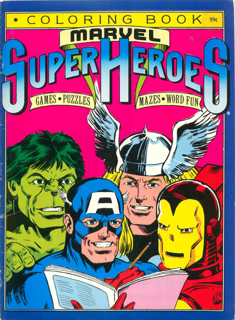 Avengers Coloring Book Cover