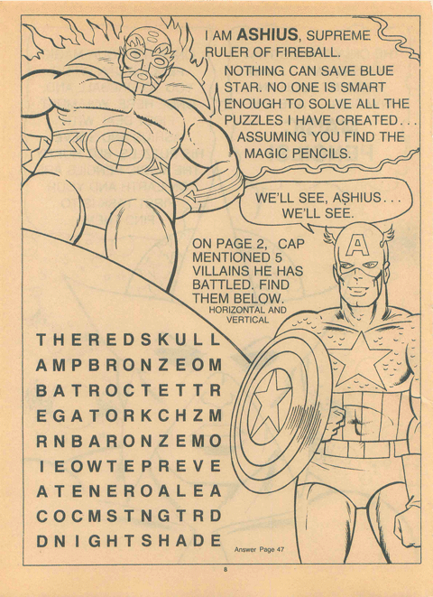 Avengers Coloring/Puzzle Book Ashius