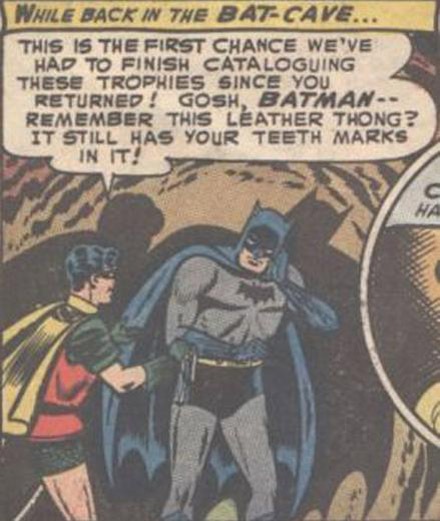 Batman's Leather Thong Bite Marks?!