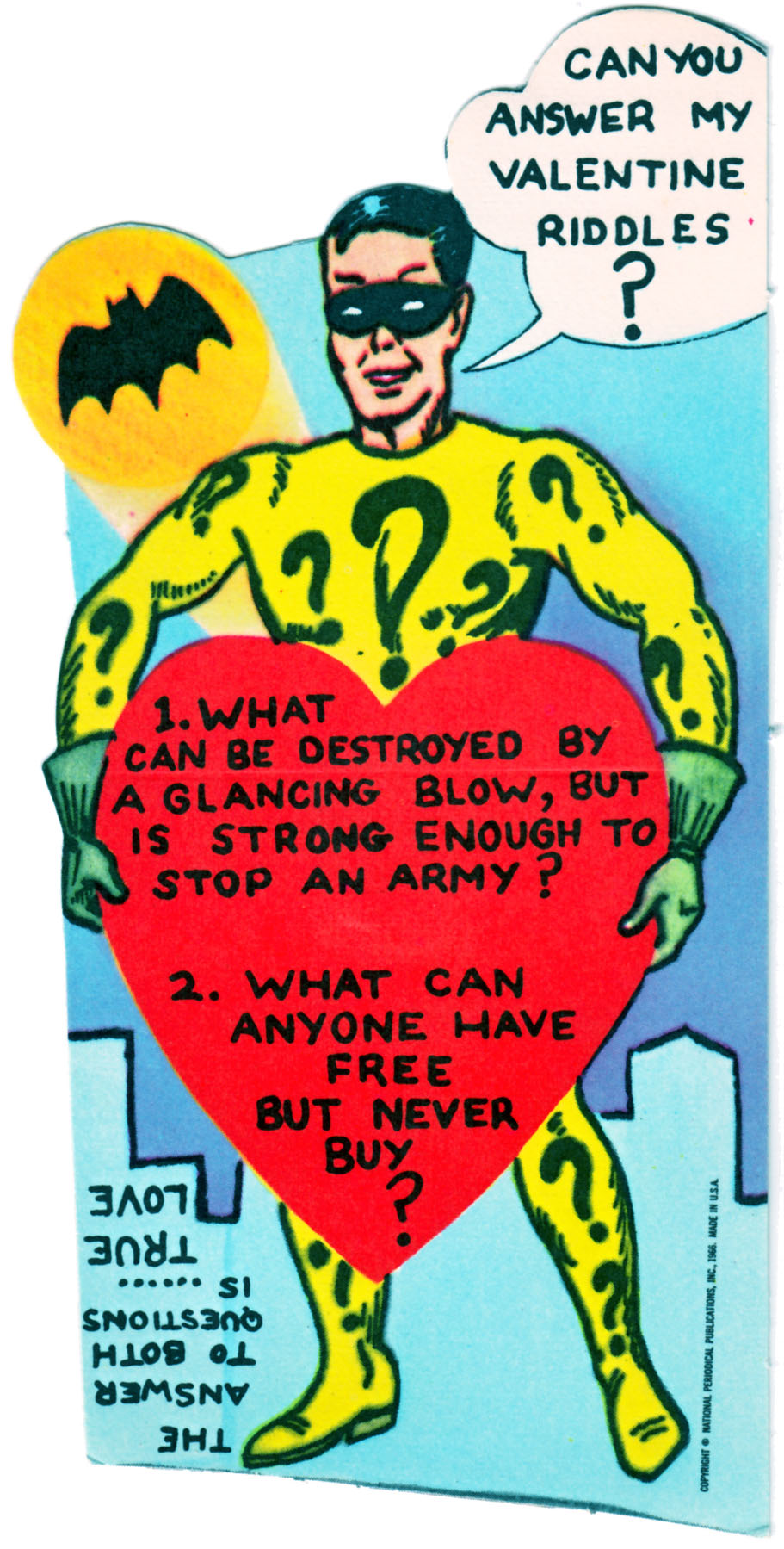 Superhero Valentines - 1966 Batman 2 - 1