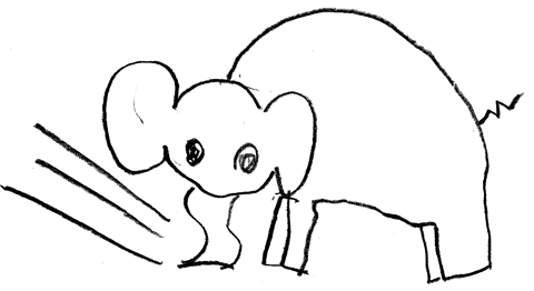 cartoon elephant 1