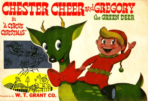 chester cheer and gregory the green deer christmas comic