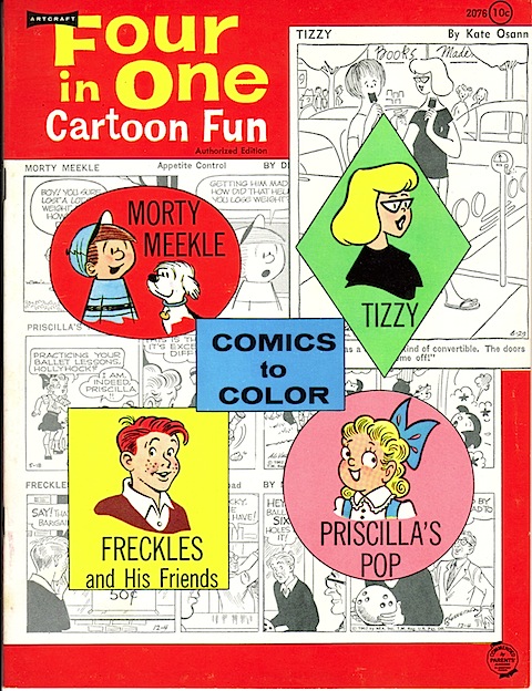 Four in One Cartoon Fun - Comics to Color