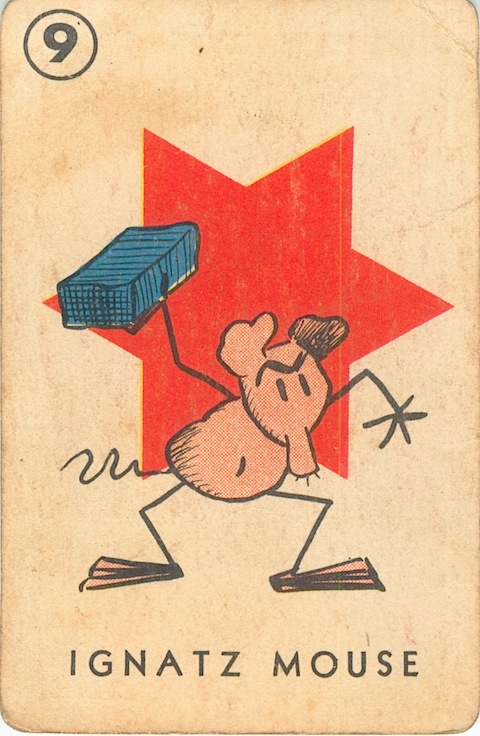 Ignatz Mouse #9 Card from 1934 Allstar Comics Card Game