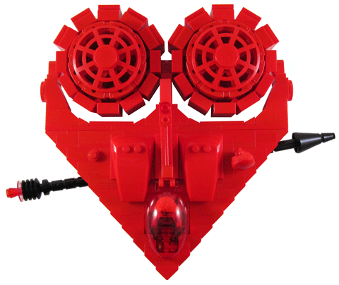 LEGO Valentine Spaceship Top