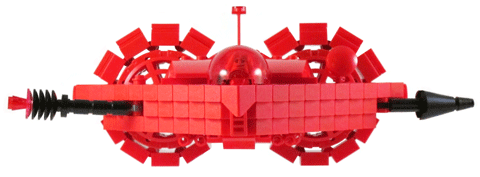 LEGO Valentine Spaceship Front