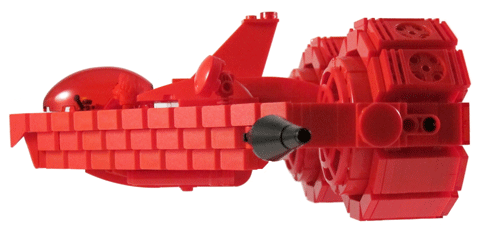 LEGO Valentine Spaceship Side