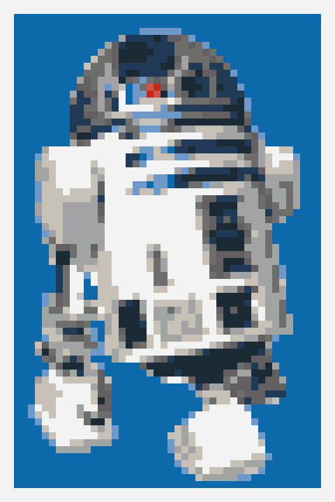 r2d2 lego mosaic how to 2