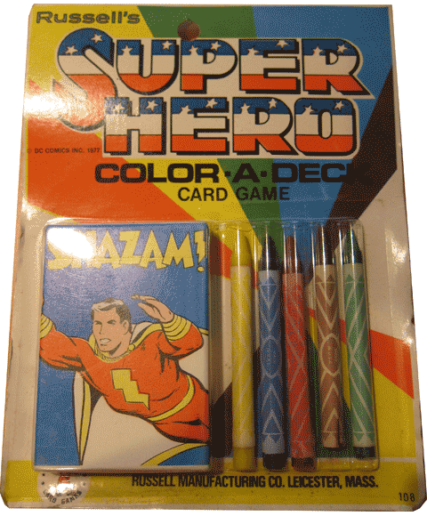 Shazam Color A Deck Card Game (1977)