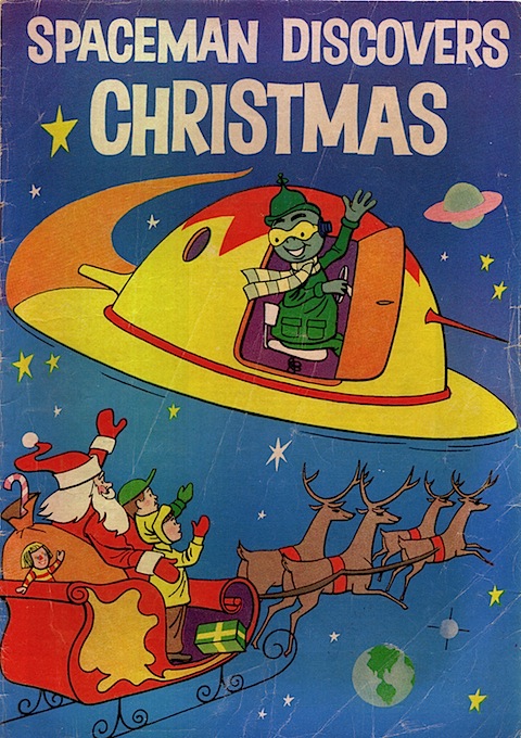 Spaceman Discovers Christmas Comic Cover