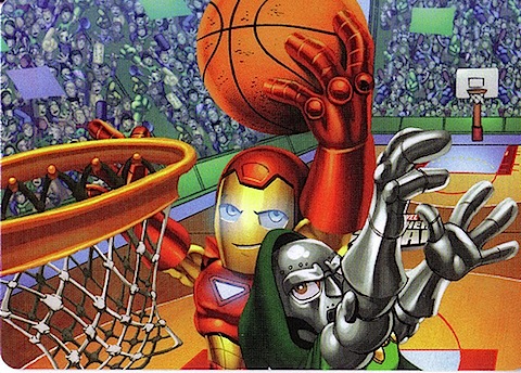 Iron Man & Dr. Doom play hoops